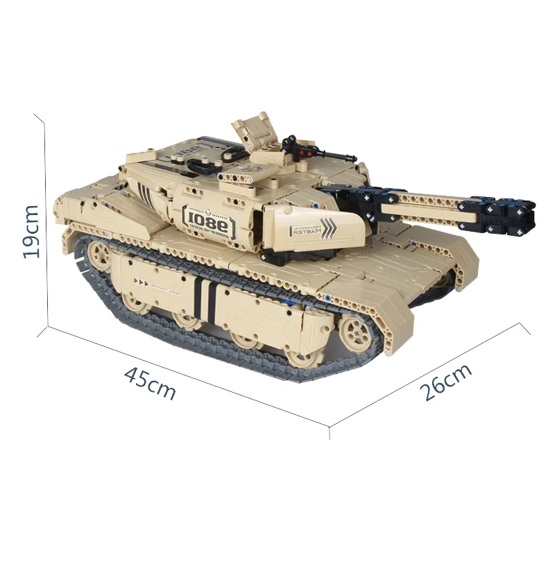 AIBOULLY 9801 военный пульт дистанционного управления RC M1A2 основной боевой танк