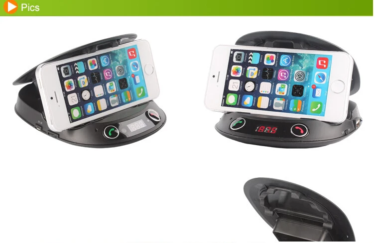 YUANMINGSHI Bluetooth Handsfree автомобильный fm передатчик с держатели для телефонов сенсорным