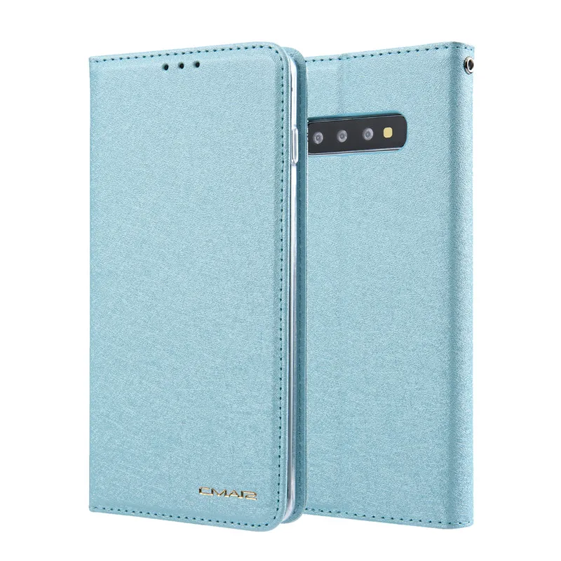 Модный чехол-книжка с бумажником для samsung Galaxy S10 S10Plus, чехол для телефона s, для Galaxy S10E Lite, шелковая кожа, с магнитом, чехол для карт