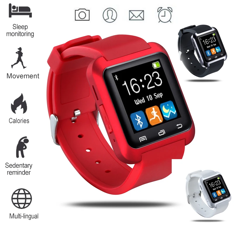 

WISHDOIT Men & Women Bluetooth Smart Sports Watch Sleep Remind Alarm Clock Stopwatch Pedometer Music Play Anti-lost Smart Watch