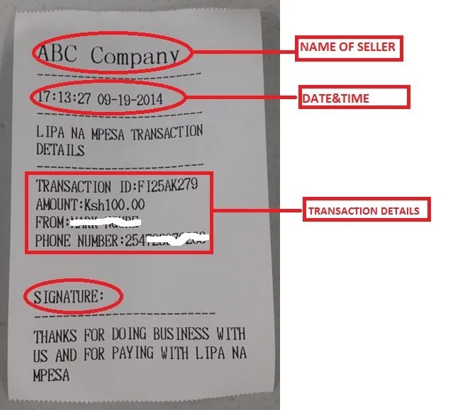 receipt