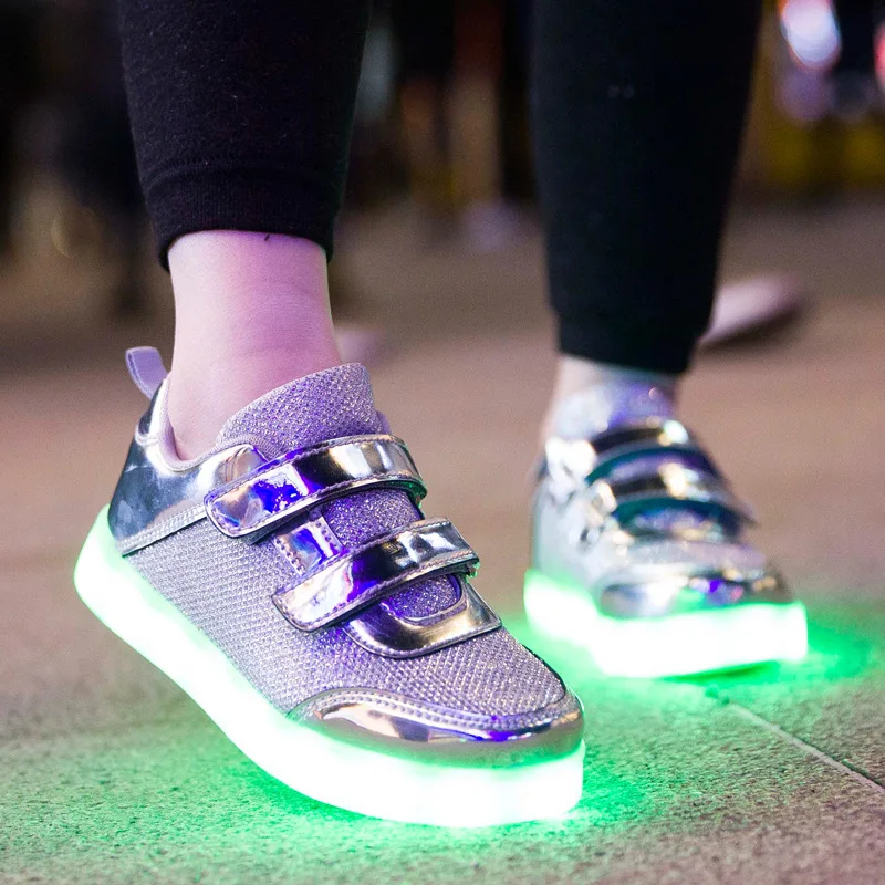 Fashion-Bright-Solid-USB-Led-Light-Up-Kid-Shoes-Breathable-Hook-Loop-Children-Charging-Luminous-Sneakers-For-Girl-And-Boy-25-37-3