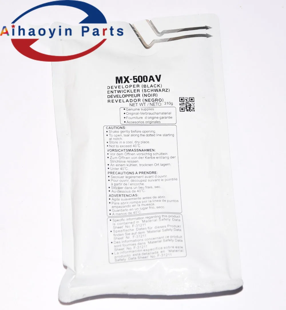 

1pcs 310G MX-500CV MX-500AV for Sharp MX-363U MX500 M283N M363U 453U 503U 4528U 453U Iron Powder Developer