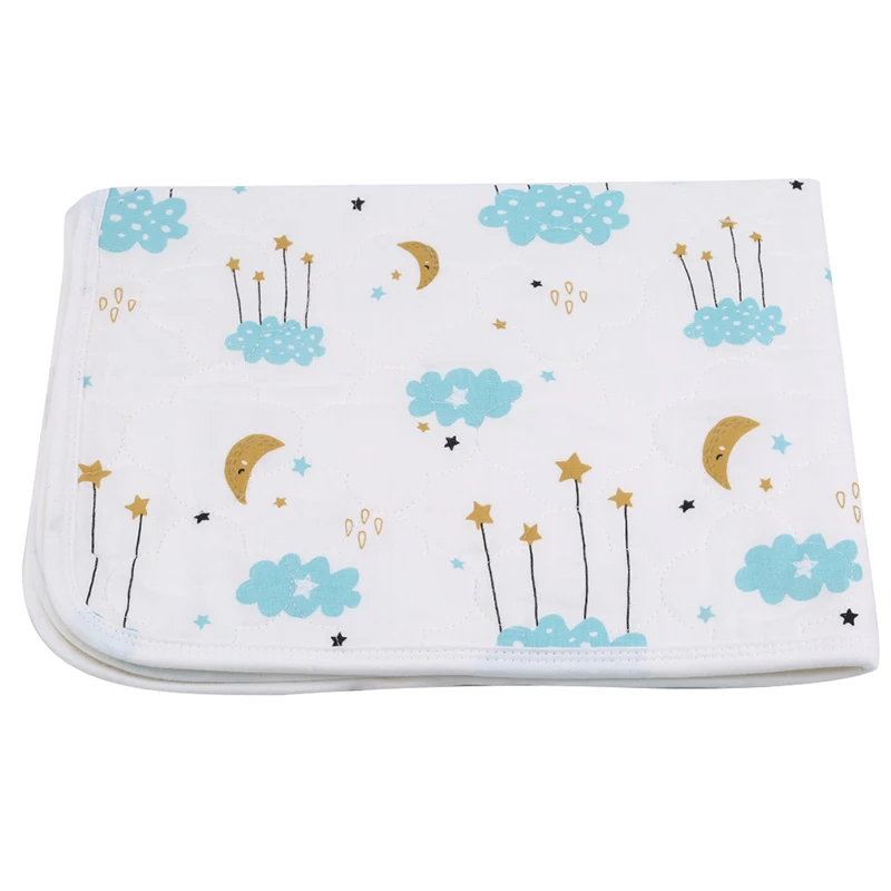 cheap Baby Waterproof Sheet Urine Changing Pads Urine Pad Cartoon Reusable Infant Bedding Nappy Burp Mattress Changing Mat