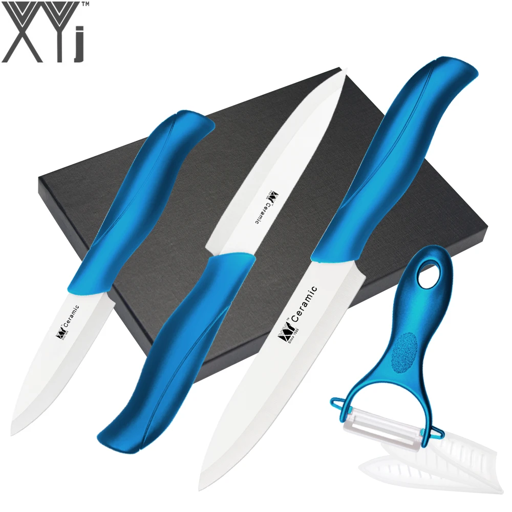 XYj Ceramic Knife Set Paring Utility Slicing Cooking Tools Ergonomic