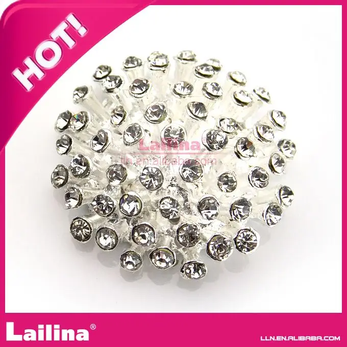 Круглый rhinestone кнопки для ID badage держатель аксессуары