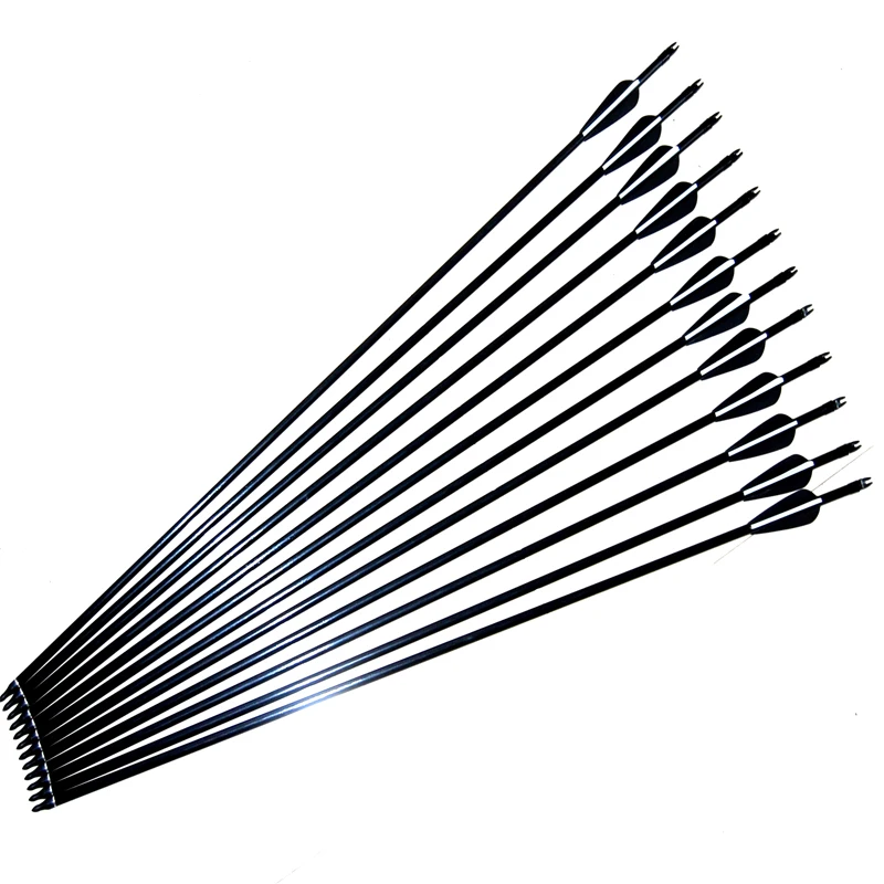 Buy Free shipping 12pcs Fiberglass arrow shafts with