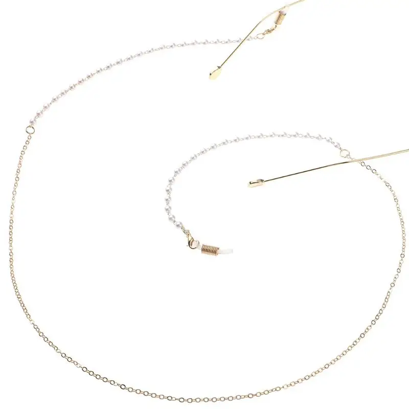

Glasses Chain Simulated Pearl Mini Beads Strap Non Slip Necklace Decoration String Rope Lanyard For Reading Glasses Sunglasses