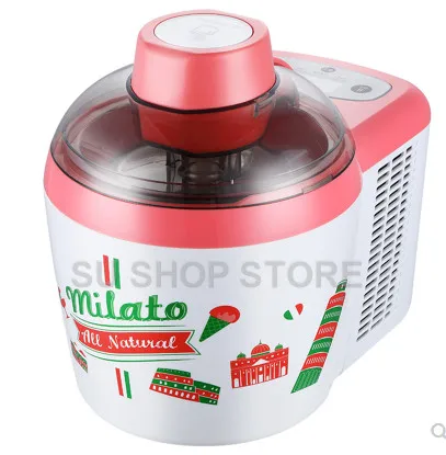 220 В автоматическая машина для приготовления мороженого, фруктового десерта, не требуется предварительная заморозка, машина для приготовления Фруктового мороженого - Цвет: Розовый