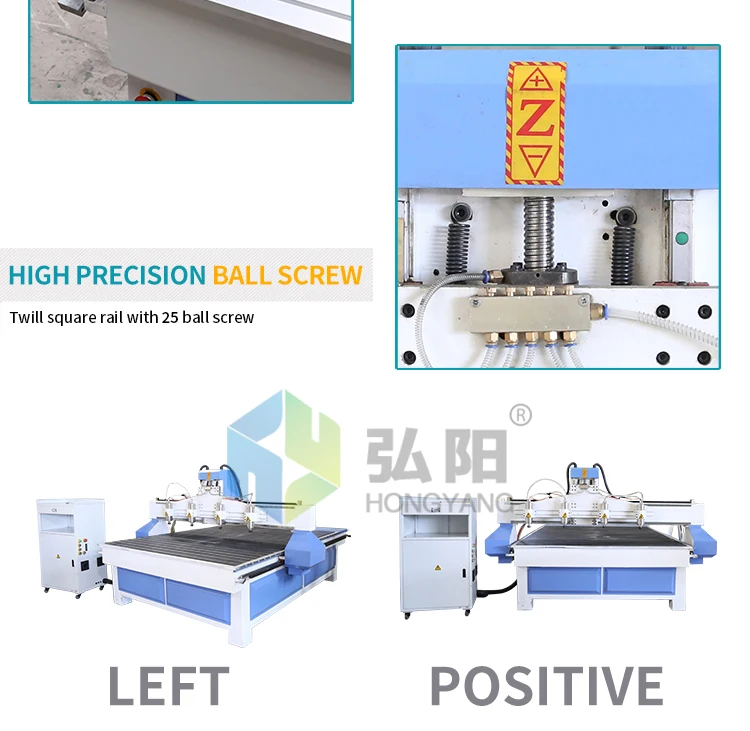 HYCNC 1825 один для 4 деревообрабатывающий рекламный Многофункциональный гравировальный станок с трехмерным тиснением автоматический CNCrouter