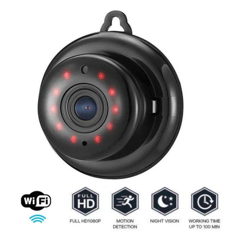 

HD 1080P Wifi Camera Mini IP Camera Wireless P2P Security Surveillance Camera Webcam Camcorder Night Vision with 32GB TF Card