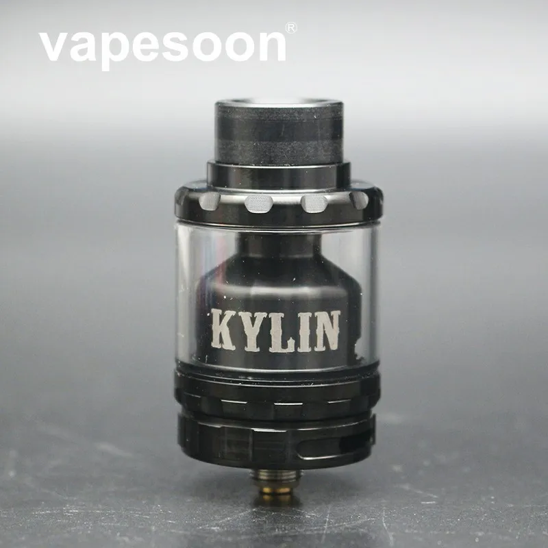 

Original vapesoon Kylin RTA Atomizer 2ml/6ml Vape Vaporizer Tank Airflow Holes Single & Dual Coil for e-Cigarette Mod squonk box
