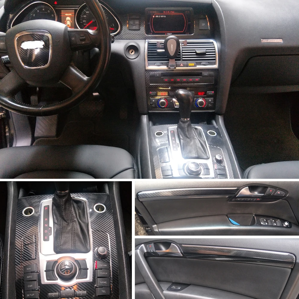 Для Audi Q7 2005 2019 внутренняя панель Центрального управления Ручка двери 3D/5D