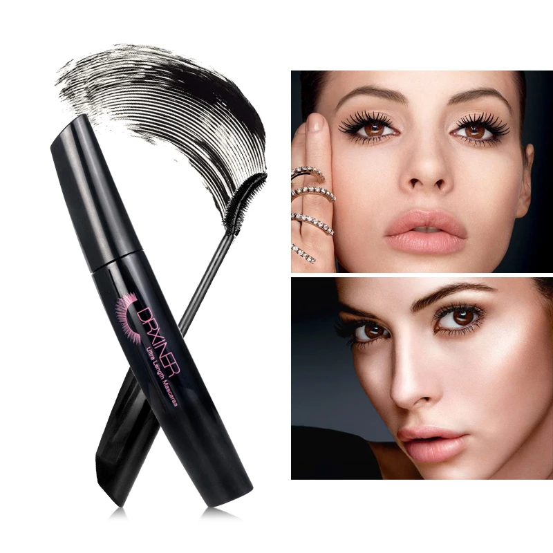 Drxiner Professional Volume Curled Lashes Black Mascara Waterproof Curling Tick...