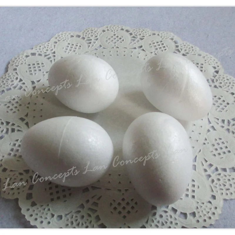 wholesale 7cm Oval shaped Styrofoam Foam Egg for DIY Craft Easter eggs