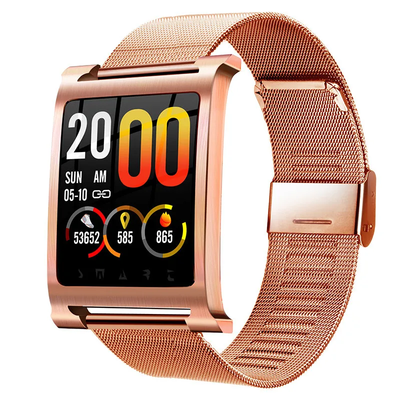 Для мужчин s Smart Watch K6 Роскошные Сталь сетка Группа IP68 Водонепроницаемый Bluetooth