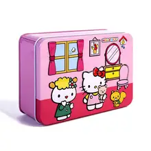 Пазлы hello kitty, 100 деталей, блестящие Пазлы для детей, Обучающие Развивающие пазлы, игрушки, рождественские подарки