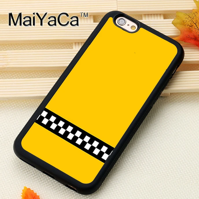 

MaiYaCa NYC TAXI CHECKERED FLAG Fitted Mobile Phone Case For iPhone 6S 7 8 Plus X XS MAX XR SE Soft Rubber Capa Funda Coque