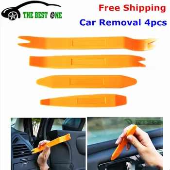 

Newest 4pcs Auto Car Radio Panel Door Clip Trim Dash Audio Removal Installer Pry Tool Portable Car Repair Tools Free Shipping