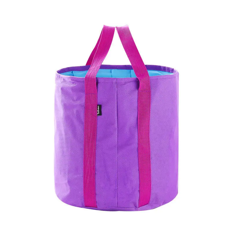 Folding Travel 25L Camping Water Storage Bag Wash Basin Bucket Hiking