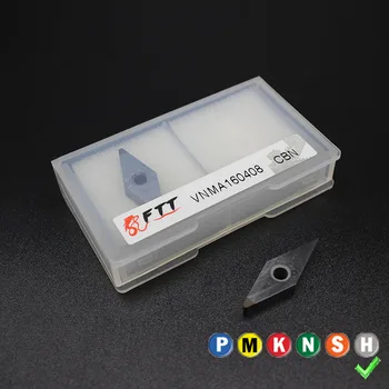 

2PCS VNGA160408 VNMA160408 VNMG160408 CBN HRC>=50 External Turning Tools Carbide insert High quality Lathe cutter Tool