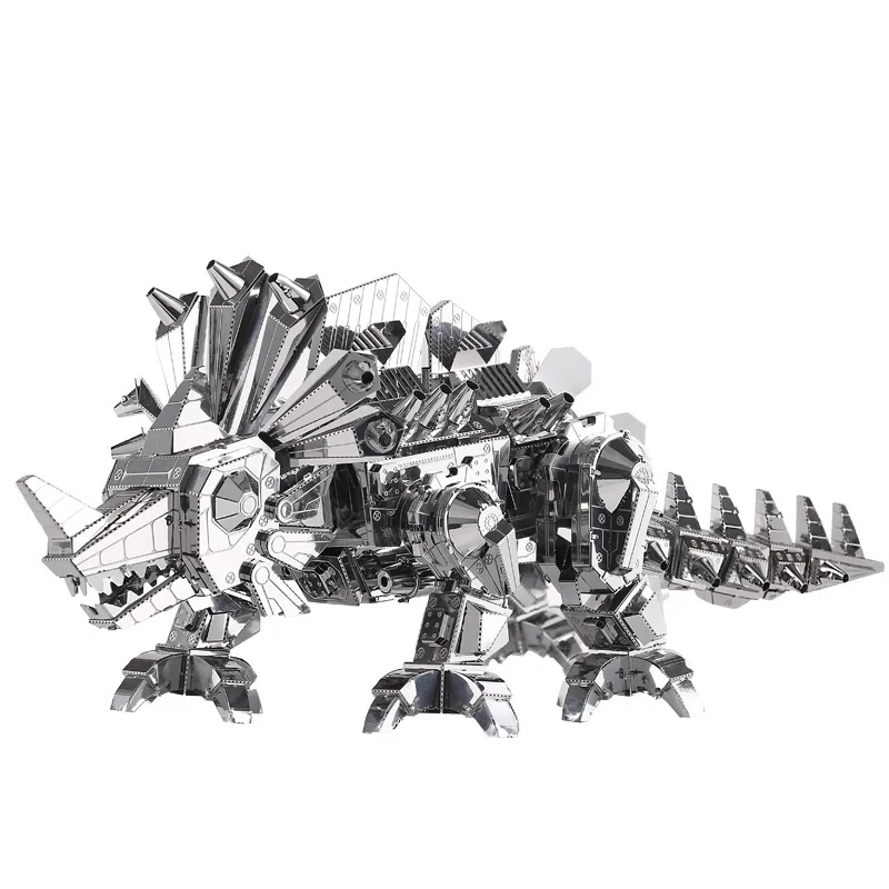 

Piececool Dinosaur Rock Monster DIY 3d Metal Nano Puzzle Assemble Model Kits P062-S Laser Cut Jigsaw Toys