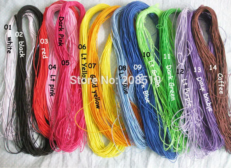 

1MM Thickness Round Cord About 25 Meter/pack Elastic strings garment accessories