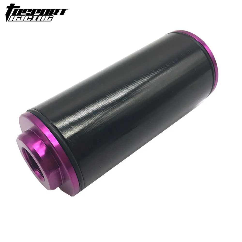 High Flow 100 Micron FUEL FILTER INLINE AN10 AN8 AN6 UNIVERSAL HIGH FLOW TURBO RACE For Honda
