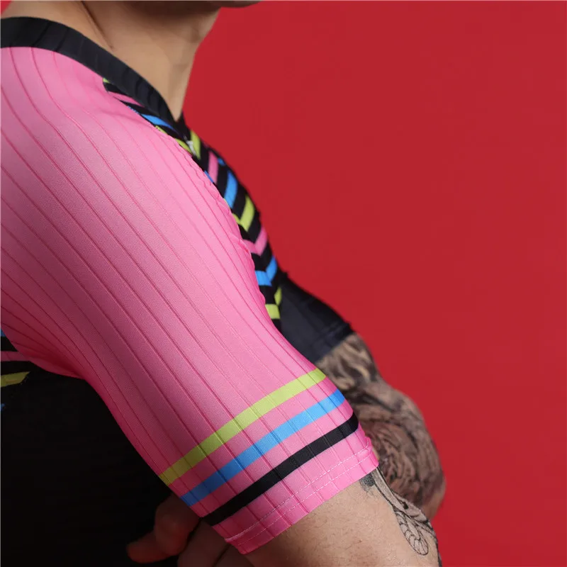 2019 summer swimwear men short sleeve cycling skinsuit BOESTALK pink sexy triathlon suit uniforme ciclismo high quality uniforme 2019 summer swimwear men short sleeve cycling skinsuit BOESTALK pink sexy triathlon suit uniforme ciclismo high quality uniforme