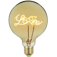 Vintagelll G125 Led светильник с надписью «LOVE& HOME», 4 Вт, 220 В, E27, декоративный светильник с регулируемой яркостью, настольная лампа