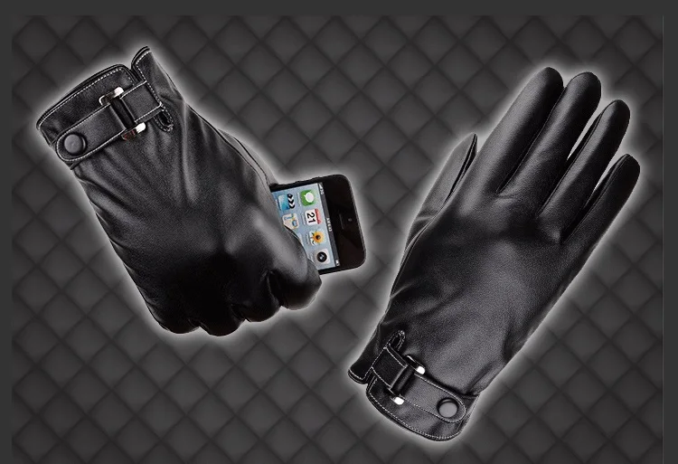 Новые однотонные ветрозащитные перчатки теплые осенне-зимние мужские перчатки удобные черные/коричневые перчатки для сенсорного экрана варежки для мужчин