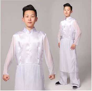 

Adult Martial arts performance costume male drum dance Chinese Folk Dance costumes Spring Festival stage performance clohtes