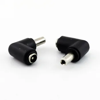 

10pcs DC 5.5 x2.1mm Female Jack To 5.5mm x 2.5mm Male Plug 90 Degree Right Angle Power Adapter Connector