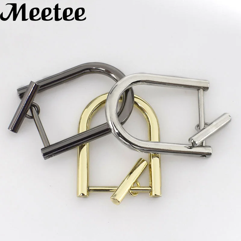 2X Leather Shoulder Bag Strap Metal Buckles Openable Removable Screws D