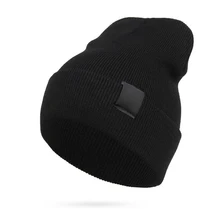 Папа Чен Твердые унисекс шапочка Осень Зима Шерсть Мягкие теплая вязаная шапка для мужчин женщин Череп кепки шапки Gorro лыжный s шапочки