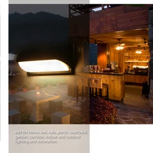 2 шт. крытый и открытый светодиодный настенный светильник 15 Вт Настенный светильник простые водонепроницаемые декоративные светильники Энергосберегающие низкое потребление