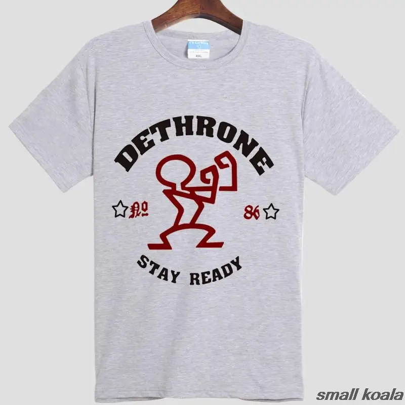 

Dethrone Conor McGregor Dublin Walk Out T Shirt Men Brand Quality Cotton Short Sleeve man t-shirt top tee free shipping