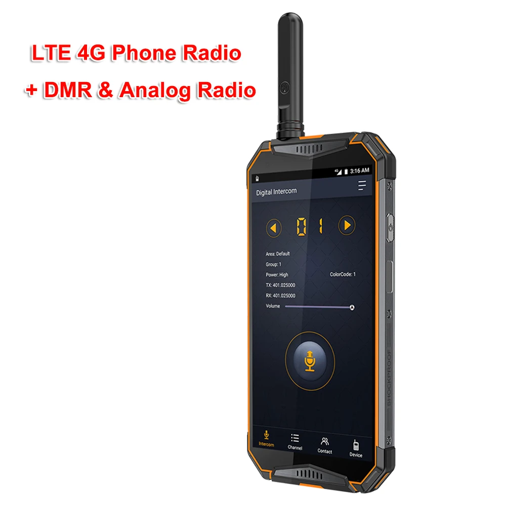 Рация ulefone 3T DMR Ip68 Android 9 1 4G телефон радио цифровое UHF трансивер GSM/WCDMA/LTE 3WT zello