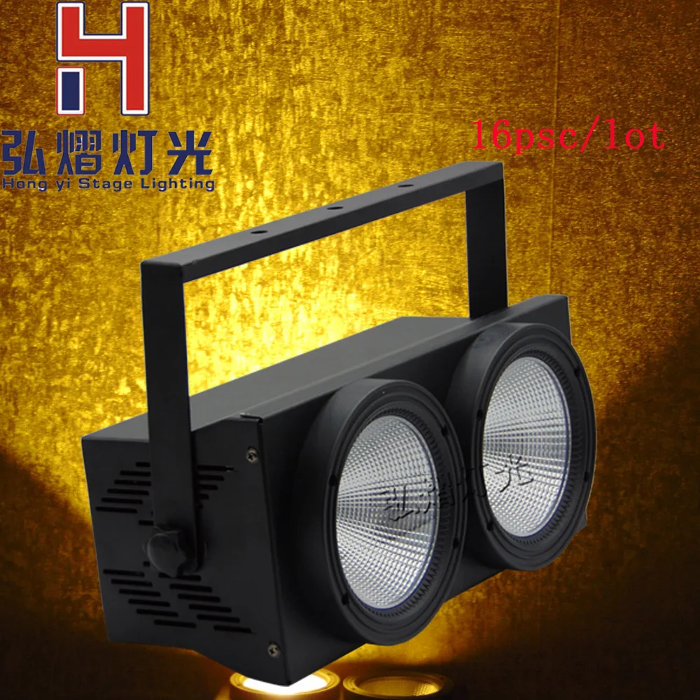 

16 pcs/lot 2X100W COB LED Par Light LED wash light video front lamp performance stage DMX lighting cool white and warm white