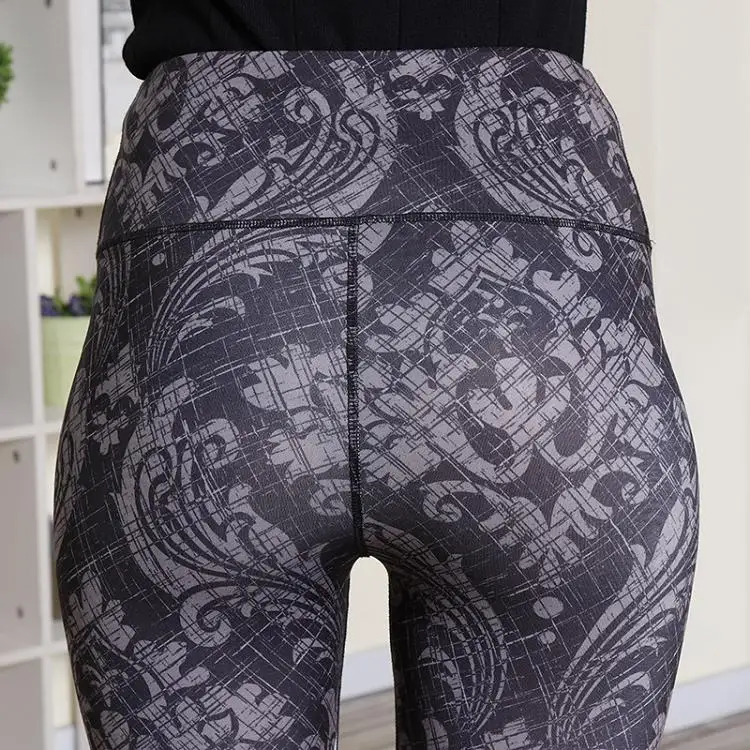 Sport Leggings For Fitness Yoga Pants Sportswear Women Gym Leggins Print Athletic Black High Waist Yoga Leggings Gym Mujer Spor       