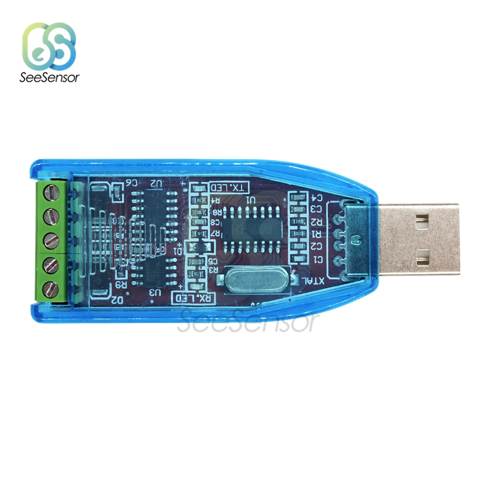 Промышленный USB в RS485 конвертер адаптер обновление защиты RS485 конвертер Совместимость V2.0 Стандартный RS-485 разъем