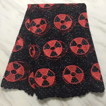 

embroidery fans with rhinestones swiss water soluble lace net fabric top quality african cord lace net fabric for dress material