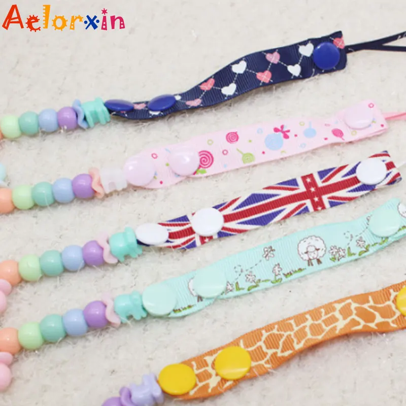 Pacifier Clip Holder Teething Dummy Paci Baby Products Girl Boy Funny Silicone Teether Shower Gift 