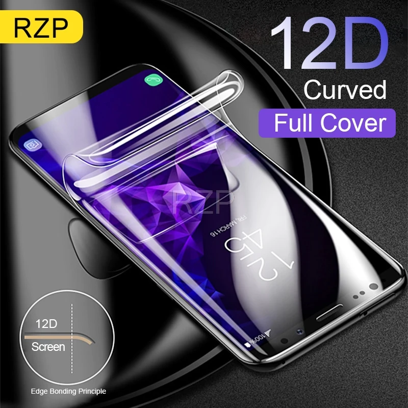 Полная защита экрана RZP для Samsung Galaxy S10 S8 S9 Plus S7 S10e Note 8 9 10 мягкая 3D пленка (не