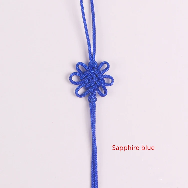 100 шт мини китайские узлы кисточкой DIY Ювелирные изделия домашний текстильный занавес аксессуары для шитья одежды автомобиля ключ сумка Подвеска для изготовления кистями - Цвет: Sapphire blue