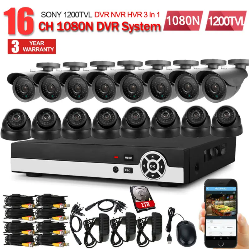 7616LN 161200TVL720P 1TB
