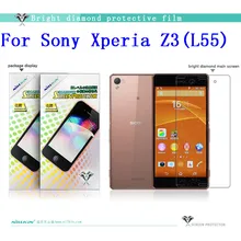 Nillkin яркая Алмазная Защитная пленка для экрана Sony Xperia Z3 L55 для мобильного телефона+ упаковка