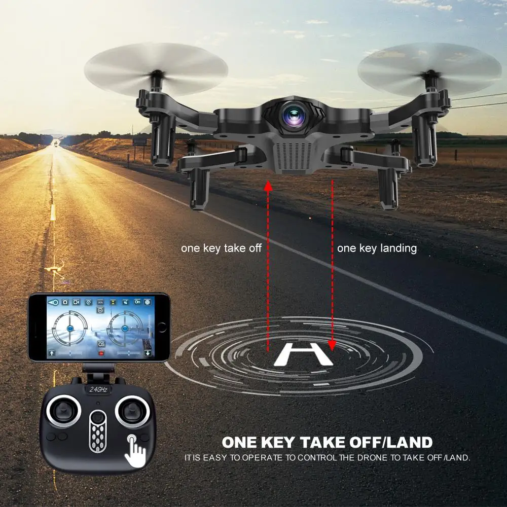 FQ777 FQ31W 0.3MP Camera Drone Wifi FPV Foldable Drone Altitude Hold G-sensor Pocket RC Quadcopter Mini Selfie RC Drone (2)