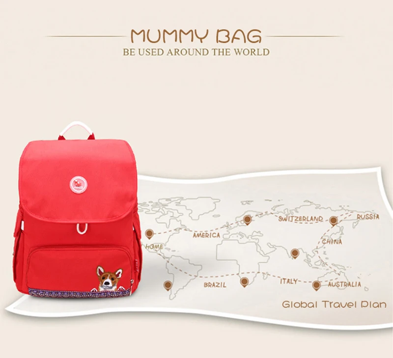 Baby Diaper Bag Large Capacity Waterproof Mummy Maternity Travel Backpack Organizer Nappy Changing Bags Nursing Bag Wetbag (11)