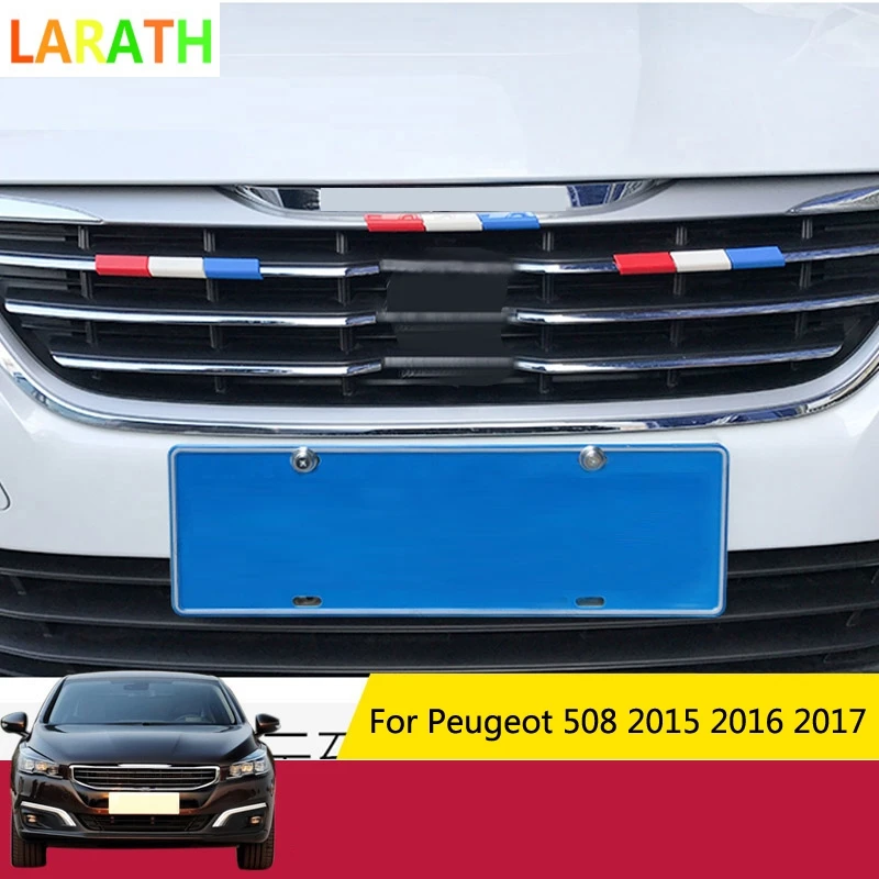 Для Peugeot 508 5008 2017 2019 3 вида цветов декоративные планки из АБС пластика украшены